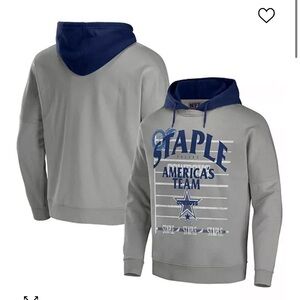 Men's NFL X Staple Gray Dallas Cowboys Oversized Gridiron Vintage-Like Wash Pull